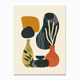 Abstract Objects Collection Flat Illustration 2 Canvas Print