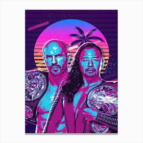 Cesamura Smackdown 80s Retro Canvas Print