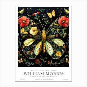 William Morris Exhibition Insects Series 2 Canvas Print