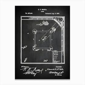 Baseball Game Patent Print Baseball Decor Baseball Wall Art Baseball Poster Baseball Field Baseball Diagram Baseball Sb9911 Canvas Print