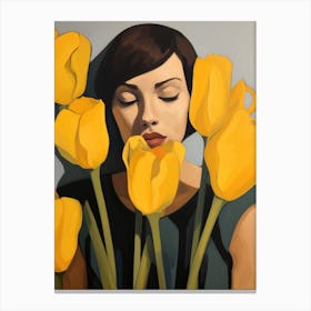 Yellow Tulips 1 Canvas Print