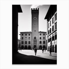 Arezzo, Italy,  Black And White Analogue Photography  1 Canvas Print