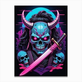 Samurai Skull 1 Canvas Print