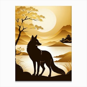 Japan Golden Fox 8 Canvas Print