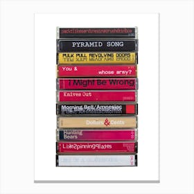 Radiohead Amnesiac - Cassette Print Music Poster Canvas Print