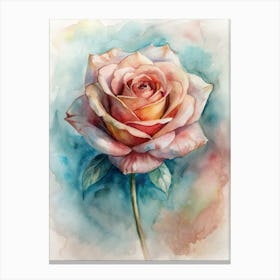 Rose Watercolor Painting 1 Canvas Print