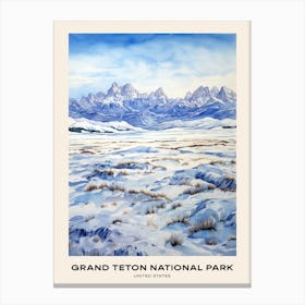 Grand Teton National Park United States 1 Poster Canvas Print