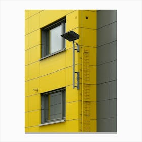 Yellow Building Stock Photo Canvas Print