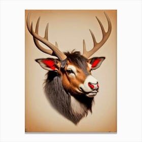 Deer Head 36 Canvas Print