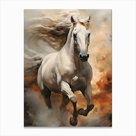 White Horse | wall art Canvas Print