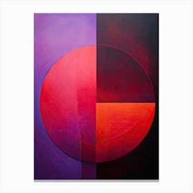 Purple Bauhaus Canvas Print