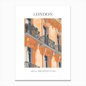 London Travel And Architecture Poster 3 Canvas Print