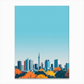 Nagoya Japan 1 Colourful Illustration Canvas Print