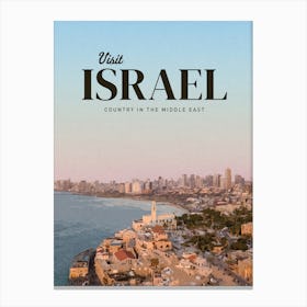 Visit Israel Country In The Middle East Canvas Print