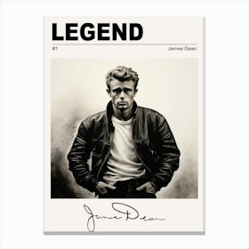 James Dean Legend Canvas Print