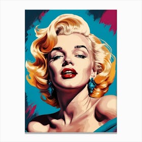 Marilyn Monroe Portrait Pop Art (28) Canvas Print