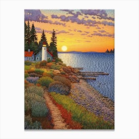 Whidbey Island Pointllism 11 Canvas Print