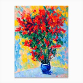 Anniversary Flowers Matisse Inspired Flower Canvas Print