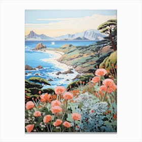  San In Coast In Tottori, Ukiyo E Drawing 1 Canvas Print