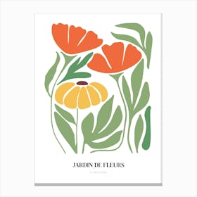 Jardin De Fleurs No 3 Canvas Print