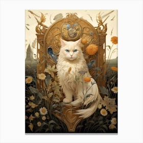 Regal Cat Gold 1 Canvas Print