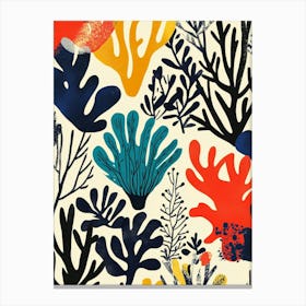 Corals And Seaweed Canvas Print