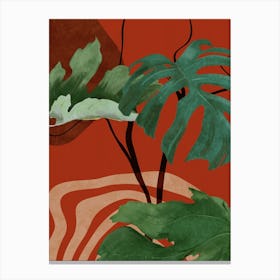 Tropical Leaves 12 Canvas Print