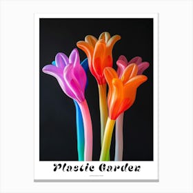 Bright Inflatable Flowers Poster Kangaroo Paw 4 Canvas Print