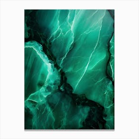 Green Marble Canvas Print