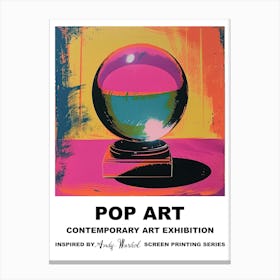 Poster Crystal Ball Pop Art 4 Canvas Print
