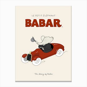 Babar The Story Of Babar Canvas Print