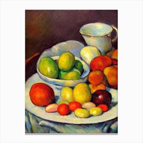 Lima Beans 2 Cezanne Style vegetable Canvas Print