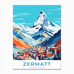 Switzerland Zermatt Travel Canvas Print