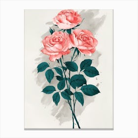 Rose art 2 Canvas Print