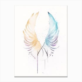 Angelic Symbol Symbol Minimal Watercolour Canvas Print