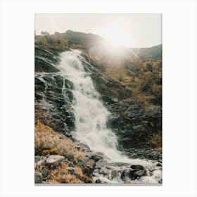 Fresh Mountain Waterfall Canvas Print