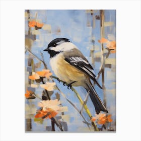 Bird Painting Carolina Chickadee 2 Canvas Print
