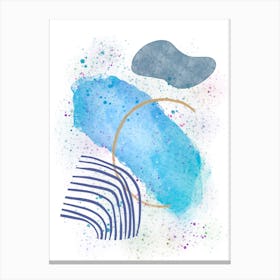 Thinking Of Blue Canvas Print