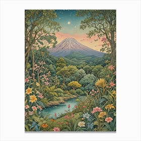 Tropical Volcano Canvas Print