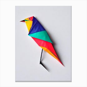 Kiwi 1 Origami Bird Canvas Print