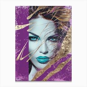 'Purple And Gold' 1 Canvas Print