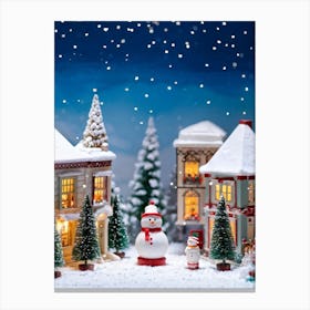 Christmas Village 7 Canvas Print