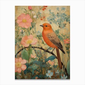 Cowbird 2 Detailed Bird Painting Canvas Print