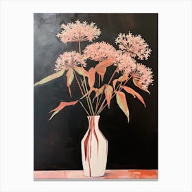 Bouquet Of Joe Pye Weed Flowers, Autumn Fall Florals Painting 2 Canvas Print