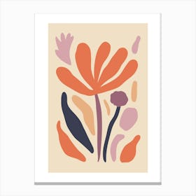 Abstract Botanical Print Canvas Print