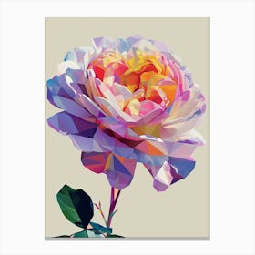 English Roses Painting Abstract 1 Canvas Print