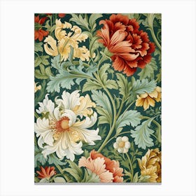 Floral Wallpaper 32 Canvas Print