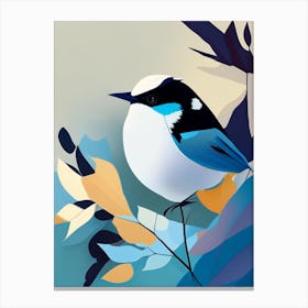Carolina Chickadee Pop Matisse Bird Canvas Print