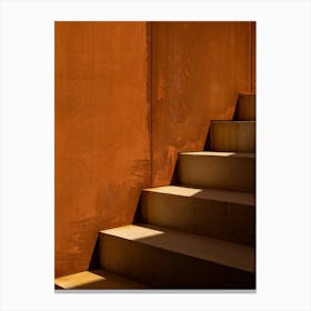 Stairway To Sun Minimal Concrete Rust Portugal Canvas Print