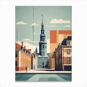 Retro Copenhagen Canvas Print